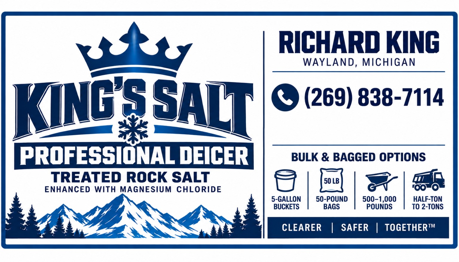 King’s Salt contact information and available salt options